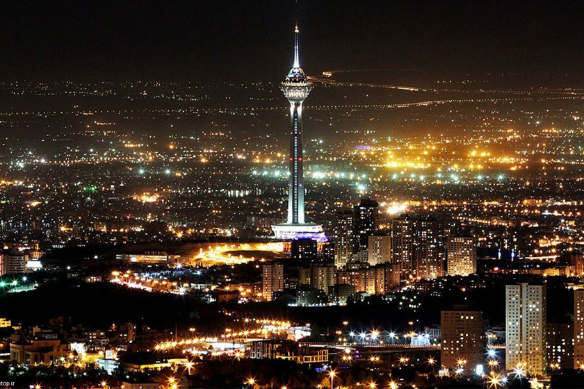 برج میلاد و نمایی از شهر تهران