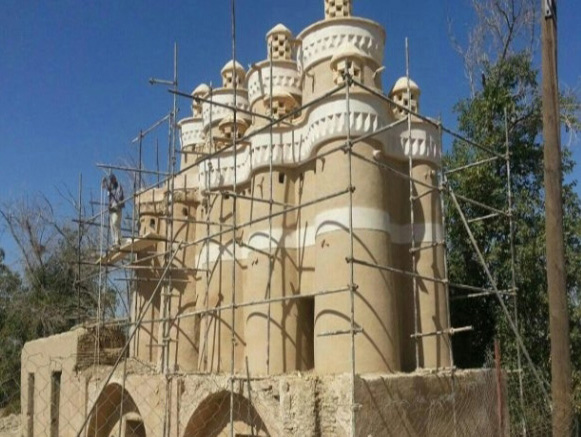 برج کبوترخانه ده قلوی زیباشهر مبارکه اصفهان