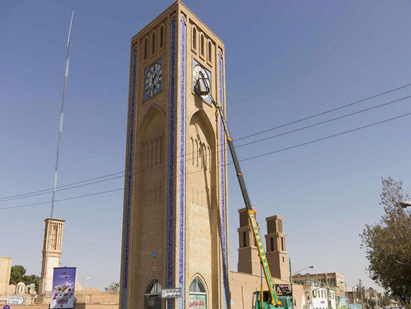 برج ساعت میدان وقت و ساعت یزد