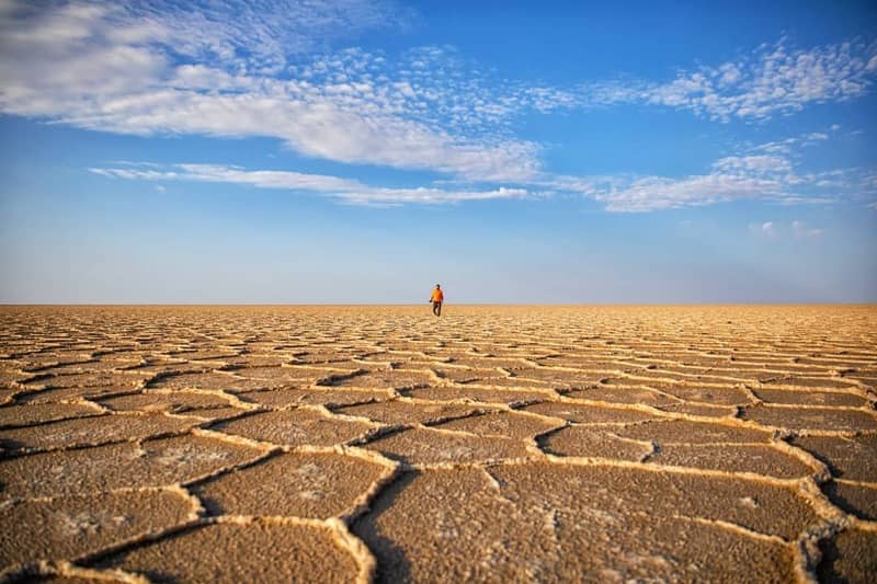 دریاچه نمک خور بزرگترین دریاچه نمک فصلی ایران