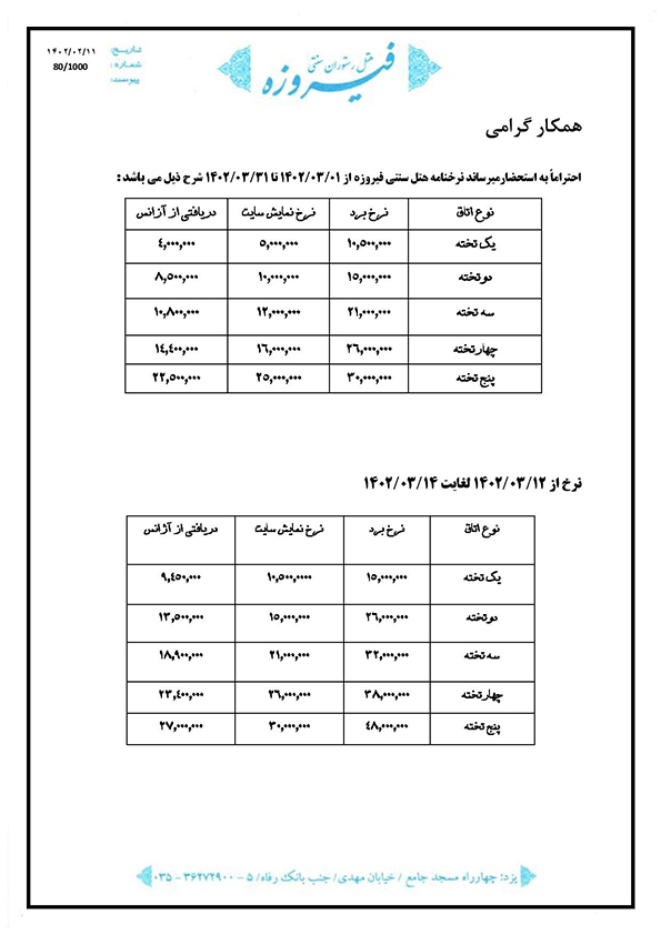 هتل سنتی فیروزه یزد